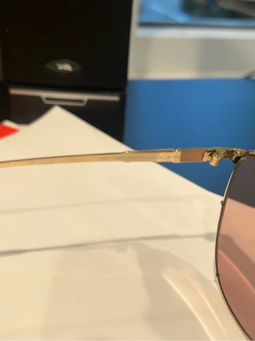 Christain Dior Gold Frames
